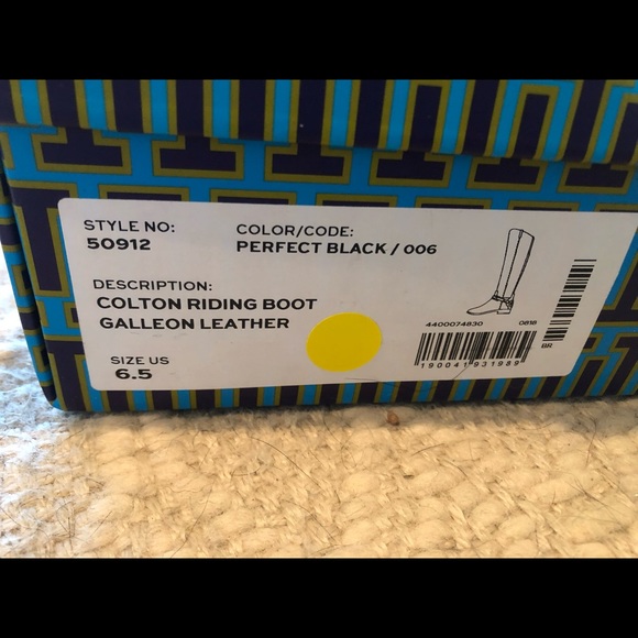 🆕 Tory Burch Colton Riding Boot Galleon Leather 6.5 - Picture 8 of 8